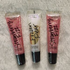 Victoria's Secret lip glosses *sealed* 2 Strawberry Fizz, 1 Frozen Pear